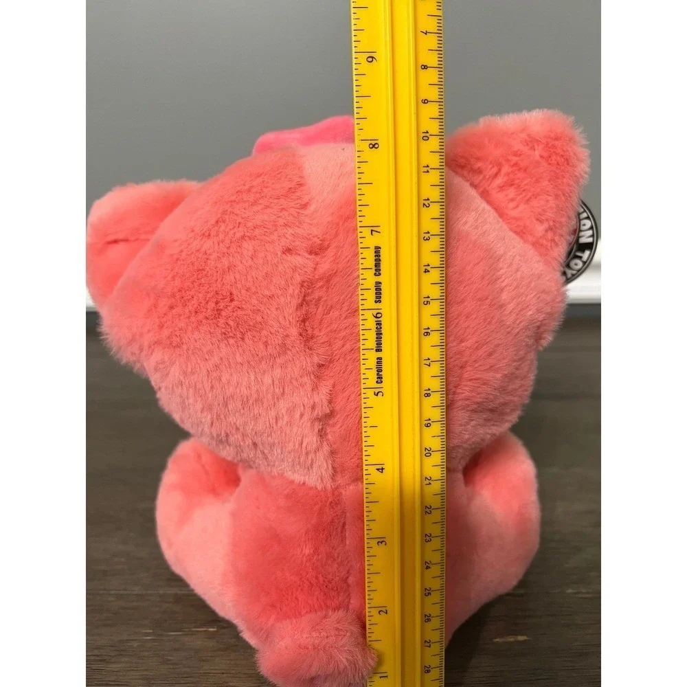 Implication Toys Kawaii Pink Fox Plush Stuffed Animal Yellow Bow Tie NWT 8